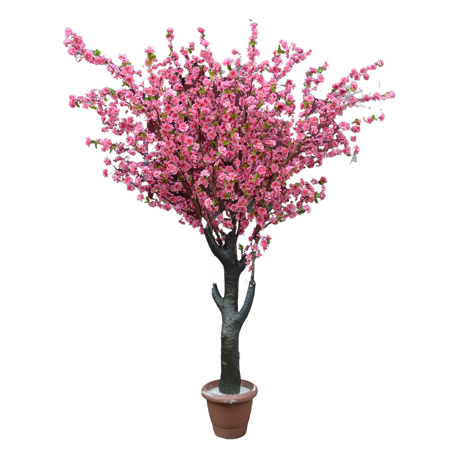 4 Ft Artificial Cherry Blossom Plant – Elegant Faux Flowering Tree with Soft Pink Blooms for Indoor Home, Office &amp; Event Décor