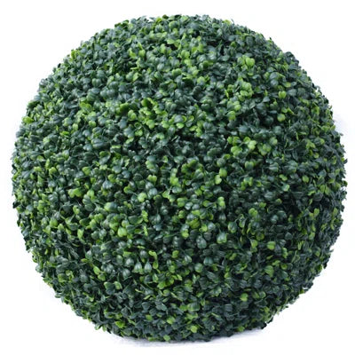 8&quot; Artificial Boxwood Topiary Balls (Set of 2) – Faux Greenery Spheres for Home, Office &amp; Event