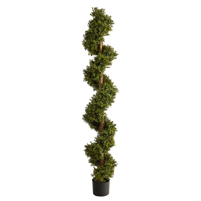 Lush and lifelike Faux Boxwood Tree