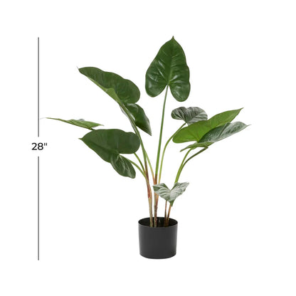 Lifelike Faux Anthurium with High-Quality Fabric Leaves