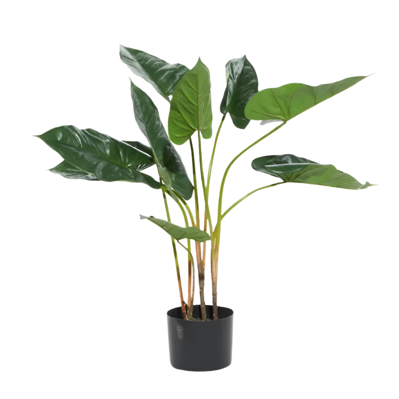 3ft Faux Foliage Anthurium with Lush Green Leaves