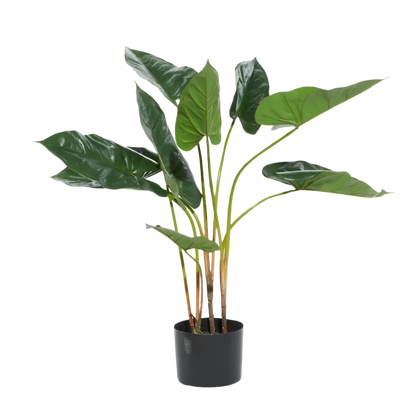 3ft Faux Foliage Anthurium with Lush Green Leaves