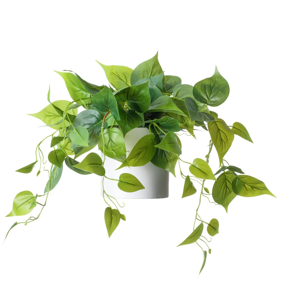 2 Ft Faux Foliage Plant in Pot – Lush Artificial Leaf Vine for Shelf, Desk &amp; Room