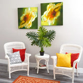 Lifelike artificial philodendron plant for home and office décor