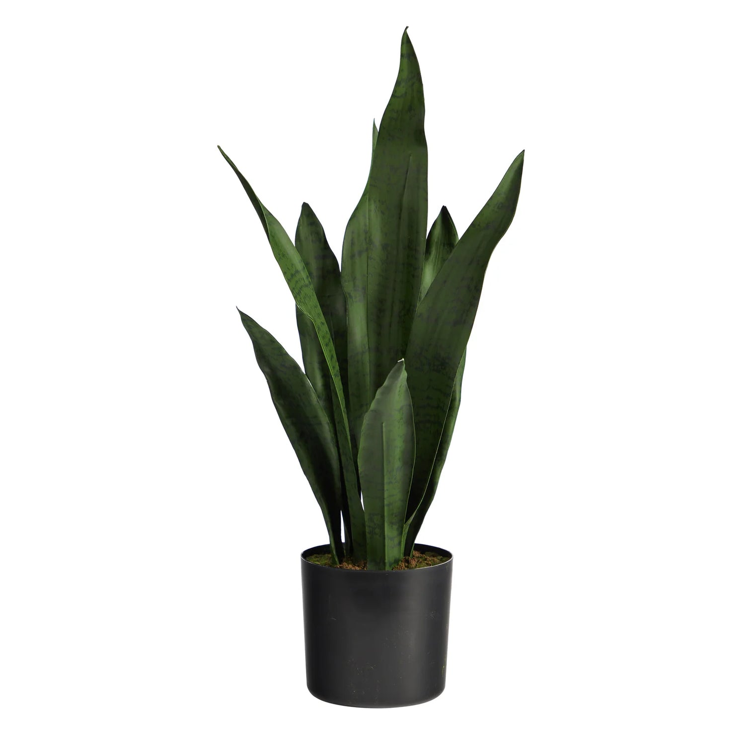 Realistic artificial snake plant crafted from high-quality fabric, offering a maintenance-free greenery solution