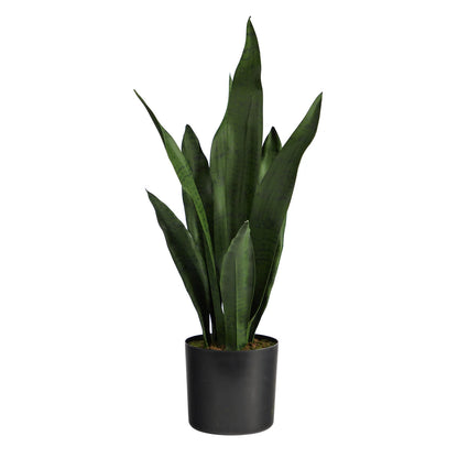 Realistic artificial snake plant crafted from high-quality fabric, offering a maintenance-free greenery solution