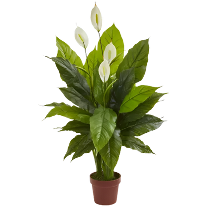 3 Ft Nearly Natural 42-in Spathiphyllum Artificial Plant (Real Touch) – perfect for modern home decor