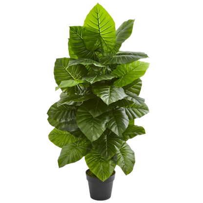 4 Ft Nearly Natural 4-ft Taro Artificial Plant – perfect for modern home decor