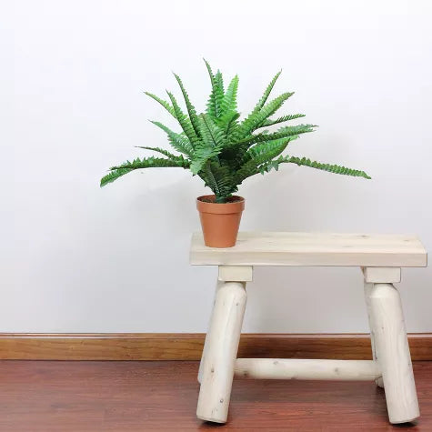 1.5 Ft Northlight Potted Artificial Green Boston Fern Plant - 17.5&quot; – adds a lush green touch to interiors
