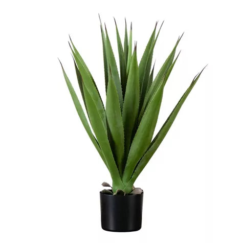 2 Ft Nearly Natural 28-in Artificial Agave Plant – ideal for indoor botanical themes