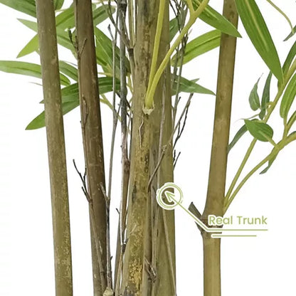 4 Ft Bamboo Tree Artificial , Artificial Bamboo Tree With Real Trunk and Lifelike Leaves, Faux Bamboo Plants for Home Decor Indoor, 1 Pack – adds a lush green touch to interiors