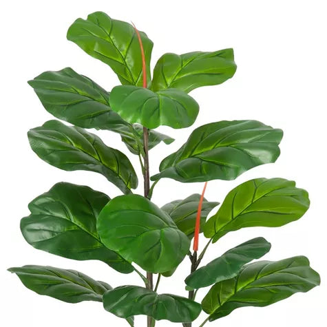 3 Ft Whizmax Artificial Fiddle Leaf Fig Tree 39&quot; Large Fake Plant in Pot Fig Artificial Tree for Indoor Outdoor House Home Office Plastic black basin – enhances any living space naturally