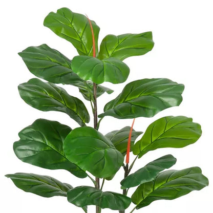 3 Ft Whizmax Artificial Fiddle Leaf Fig Tree 39&quot; Large Fake Plant in Pot Fig Artificial Tree for Indoor Outdoor House Home Office Plastic black basin – enhances any living space naturally
