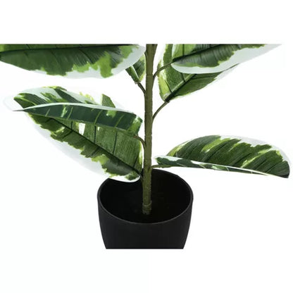3 Ft Monarch Specialties Artificial Plant 27 inch Tall Rubber Indoor Faux Fake Table Greenery Potted Real Touch Decorative Green Leaves Black Pot – adds a lush green touch to interiors