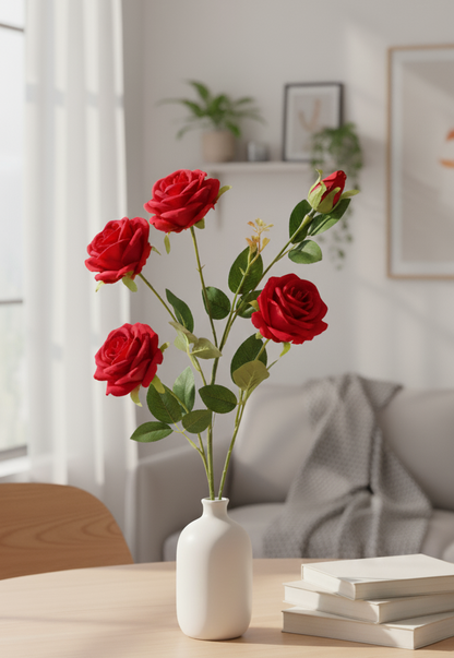 Single Stick Artificial Rose Flower