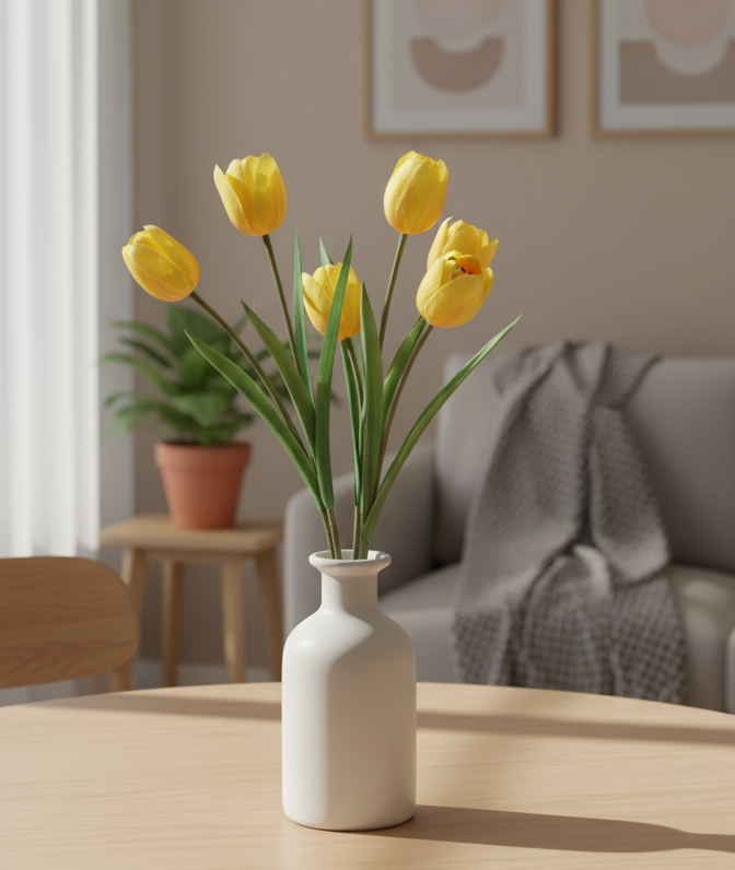 Artificial Tulip Flower Stick