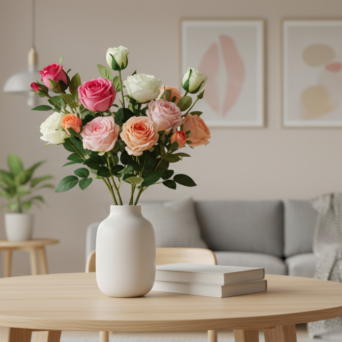 Artificial Rose Flower Branch