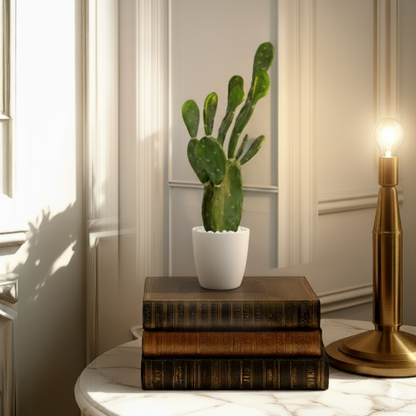 2 Ft Artificial Angel Wings Cactus – Realistic Faux Opuntia Plant Without Pot for Indoor Home, Office &amp; Desert-Inspired Décor