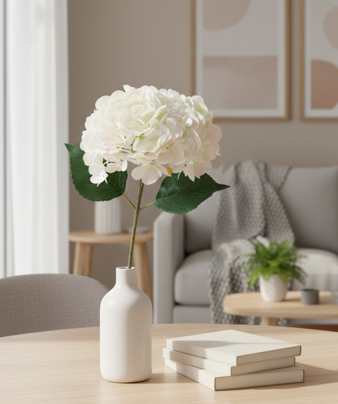 Artificial Hydrangea Flower Stick