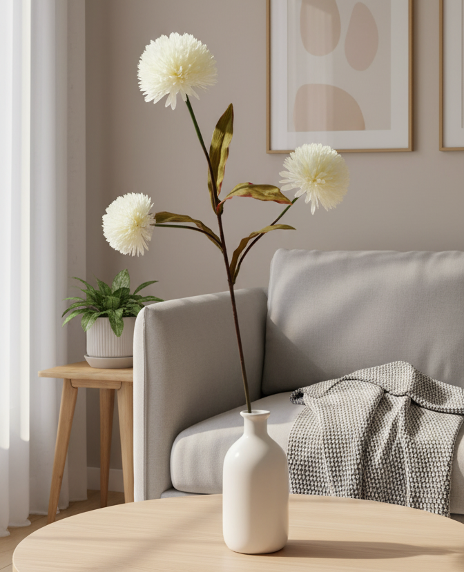 Artificial Dahlia Flower Stick