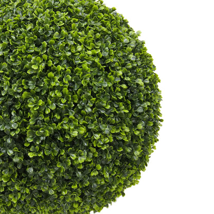 1.5 Ft Hillside Artificial Green Boxwood Ball – UV Resistant Faux Topiary for Indoor &amp; Outdoor Planters