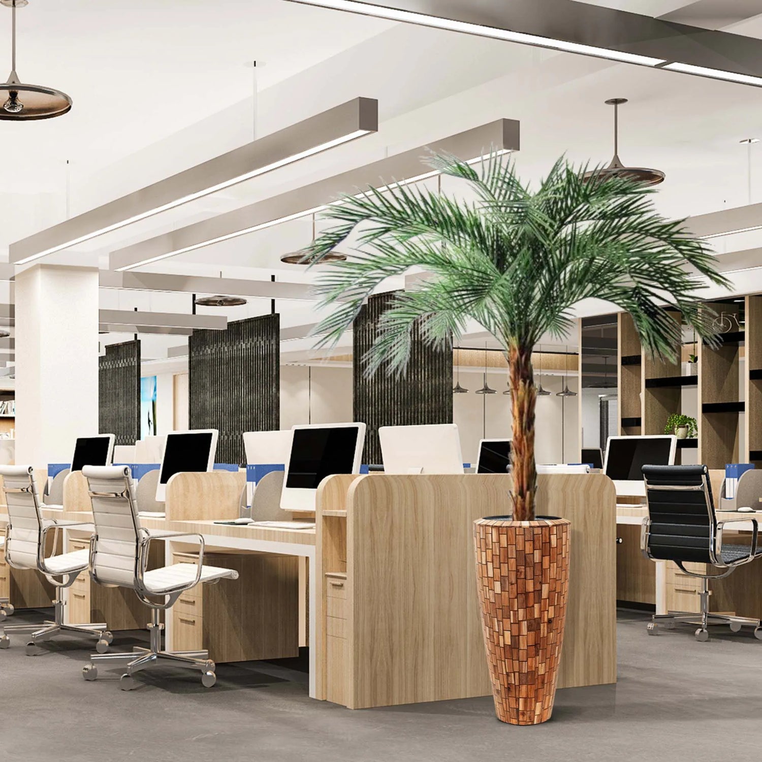 6 Ft Artificial Phoenix Palm OD Deluxe 225cmArtificial Phoenix Palm OD Deluxe 225cm – tropical look without the upkeep