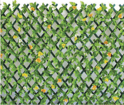 Gardenia 1x2 m Artificial Ivy Fence – Expandable Privacy Screen with Single-Sided Leaves for Outdoor Garden &amp; Yard Décor