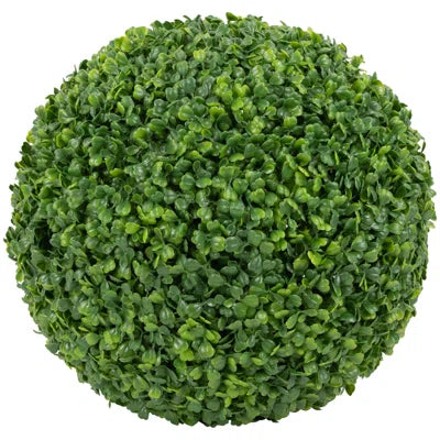6&quot; Faux Boxwood Topiary Ball – UV Resistant Artificial Green Sphere for Indoor &amp; Outdoor