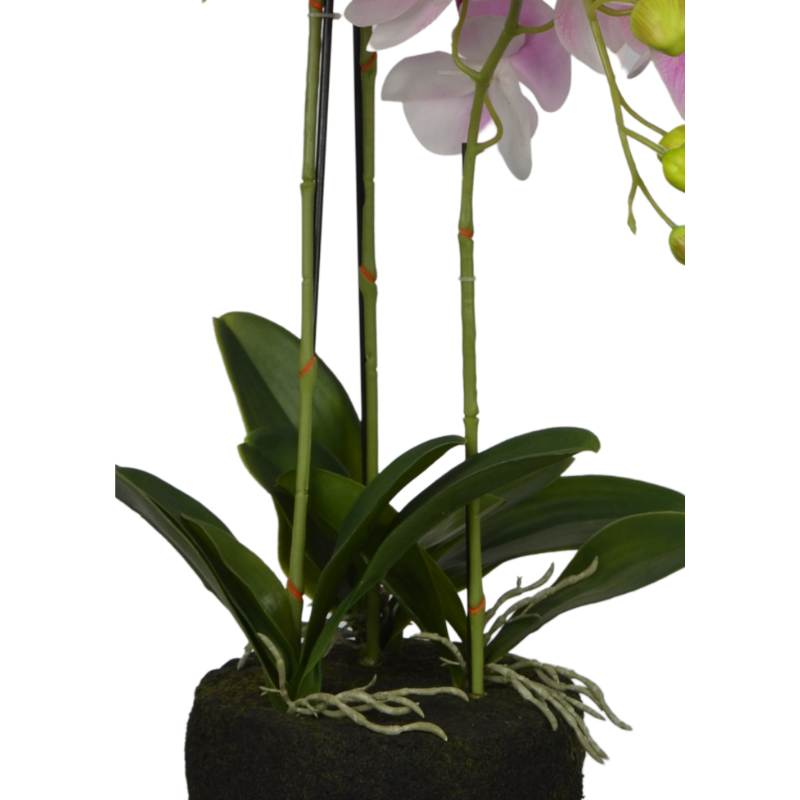 2 Ft Artificial Pink Orchid Arrangement – Elegant Faux Blooms with Decorative Pot for Home, Office &amp; Interior Décor