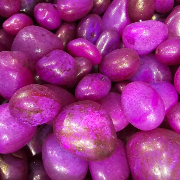 Pink Decorative River Pebbles – Polished Stones for Home, Aquarium, Garden &amp; Landscaping