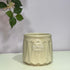Beige ceramic pot with &