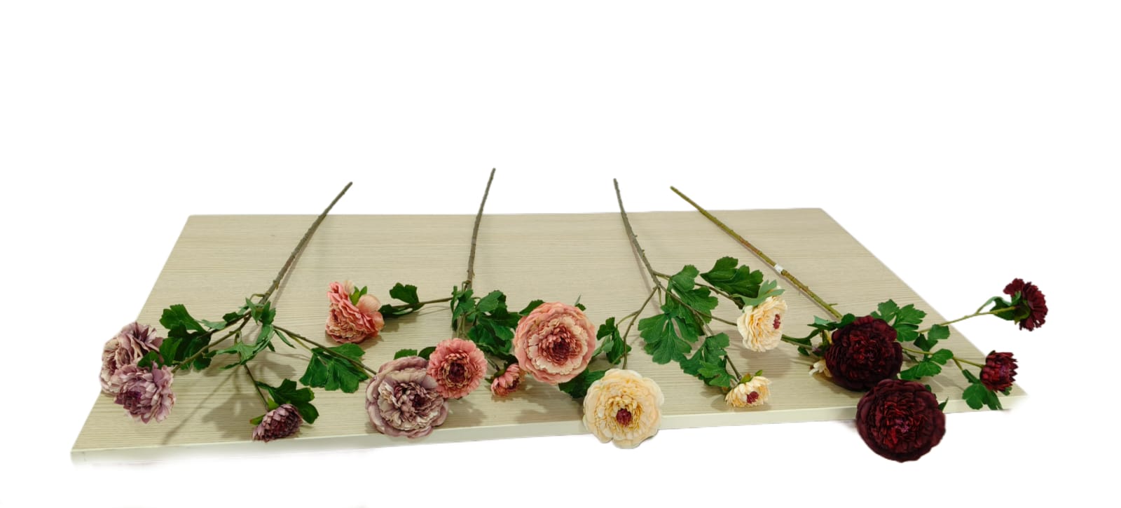 Decorative floral arrangement on a white background