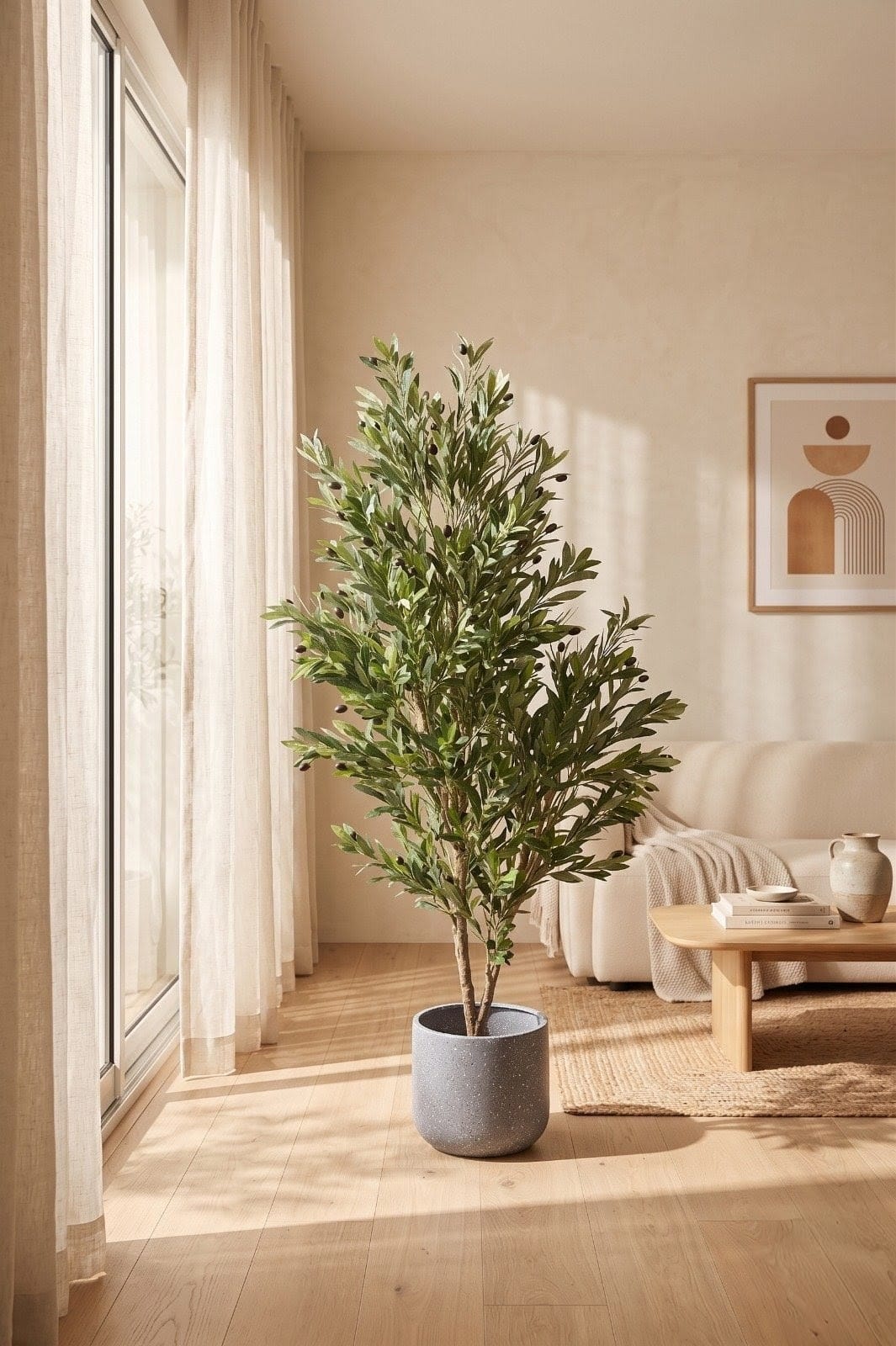 6 Ft Artificial Olive Plants – Elegant, Lifelike &amp; Maintenance-Free