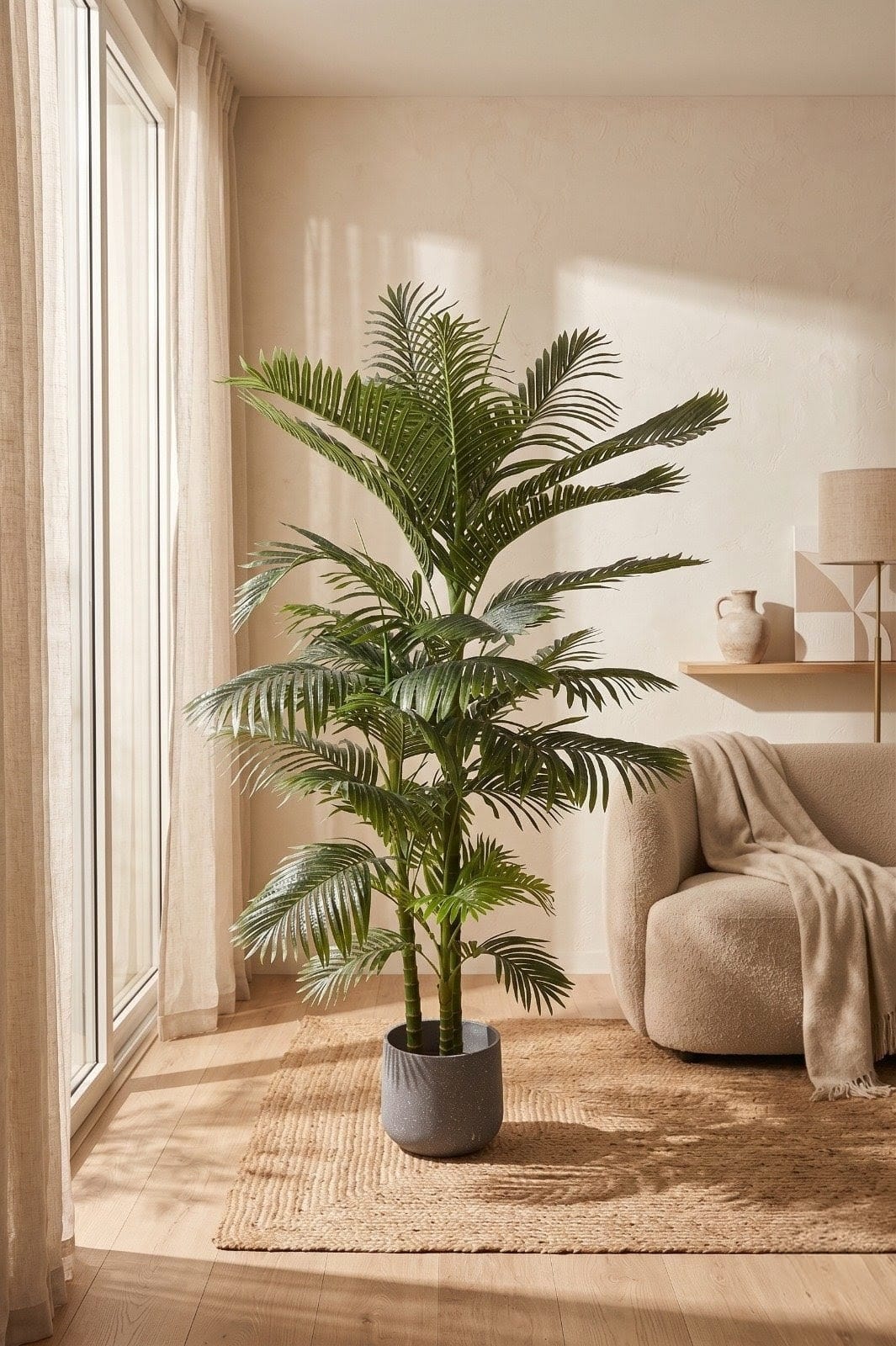6 Ft Faux Palm Tree – Realistic, Tropical Artificial Greenery for Any Space