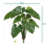 2 Ft Artificial Alocasia Calidora – Tropical Foliage Plant – brightens up dull corners effortlessly