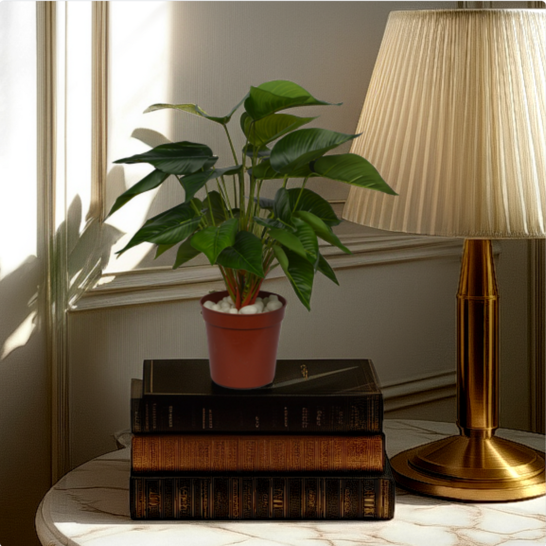 2 Ft Artificial Betel Leaf Bush – Elegant Artificial Greenery for Every Corner, Long-lasting and Hassle-Free