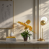 2 ft artificial yellow orchid arrangement in decorative pot – LuxiPlant