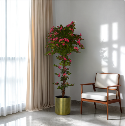 6 Ft Artificial Bougainvillea Plant – Tall Faux Flowering Tree with Vibrant Pink Blooms for Indoor Home, Office &amp; Event Décor