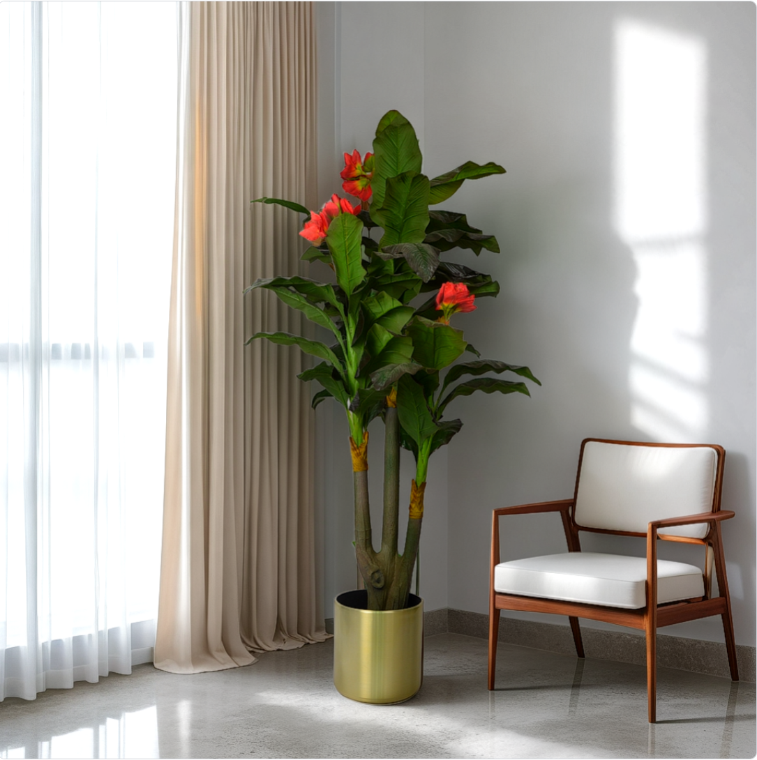 6 Ft Artificial Canna – Greenery Without the Fuss – Complements Minimalist or Modern Décor