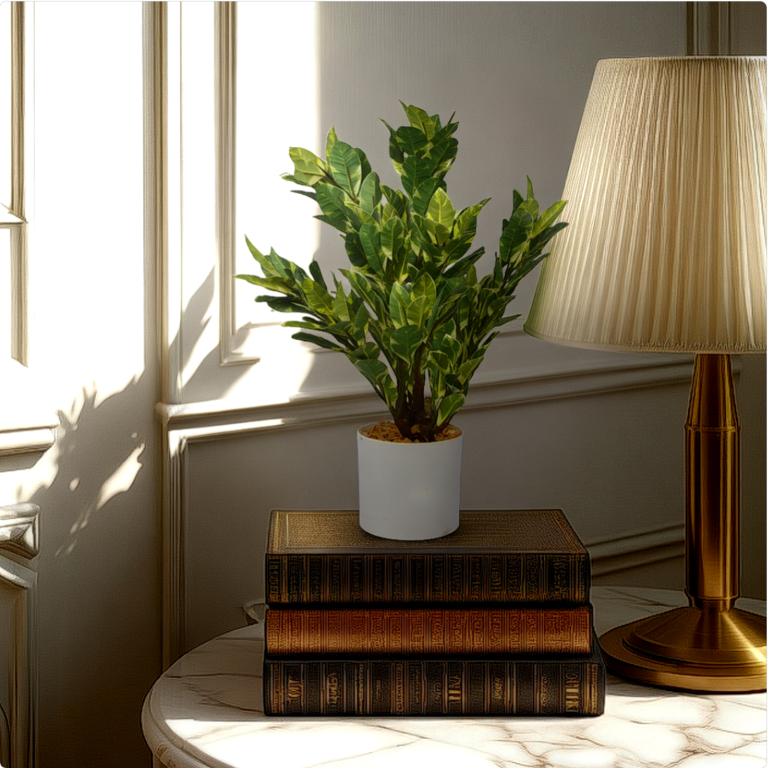 2 Ft Artificial CrotonPlant – No-Maintenance Decorative Plant – Suitable for Balconies or Bathrooms