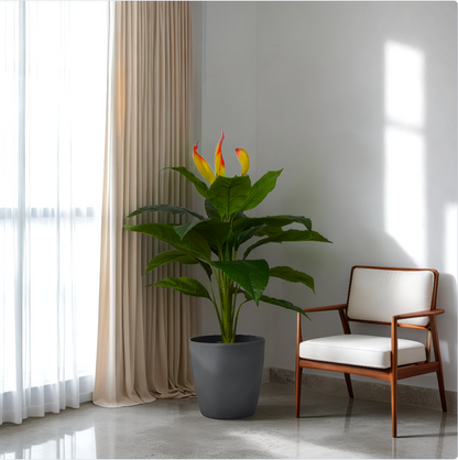 3 Ft Artificial Anthurium – Perfect for Living Room or Office – Brings Freshness Without Watering