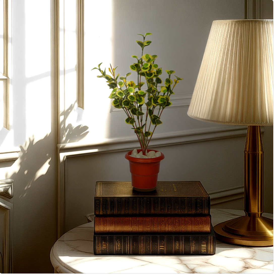 1 Ft Geranium Bush Realistic Nature-Inspired Shrub – Vibrant Decorative Plant for Home or Office