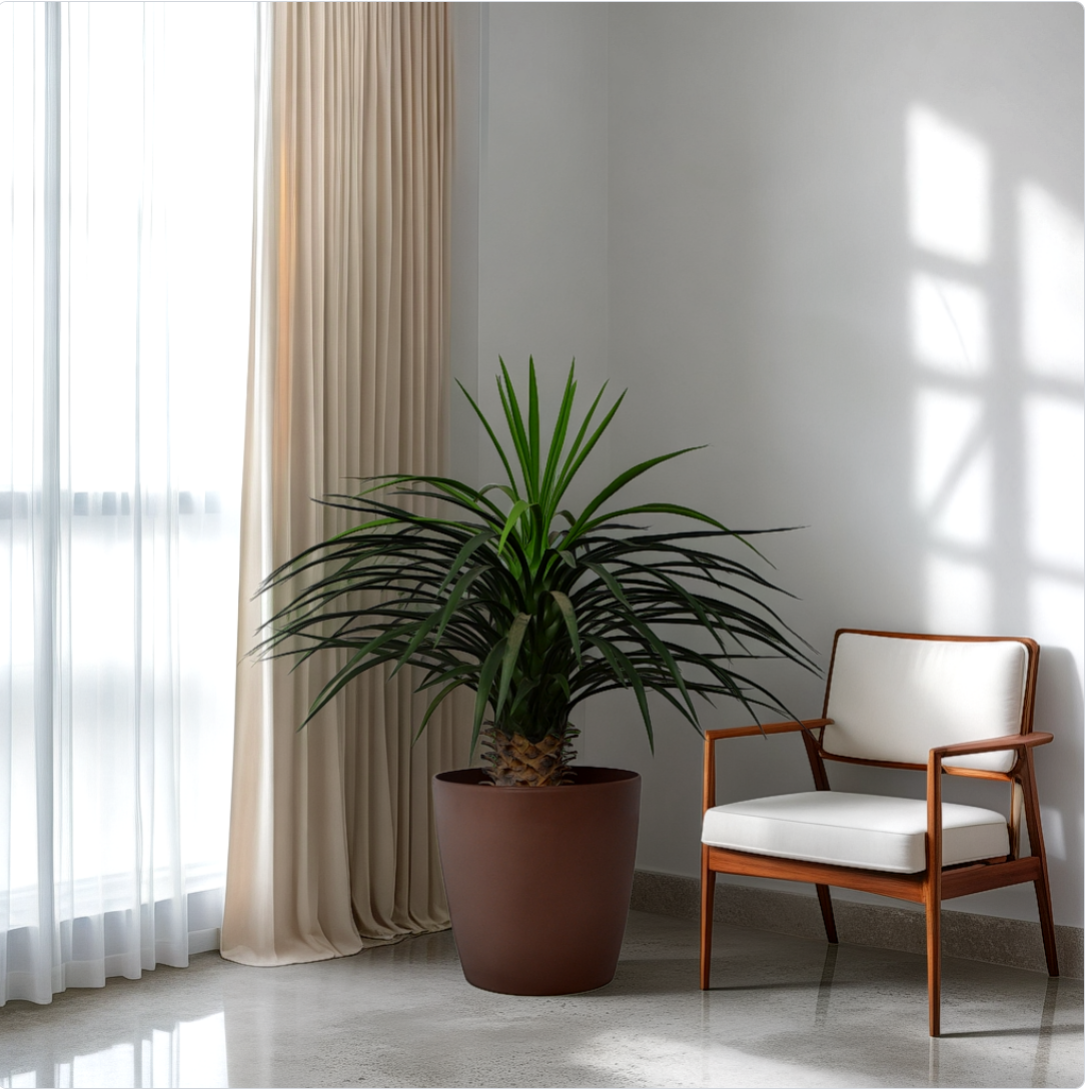 3 Ft Artificial Dracaena Plant – Lifelike Faux Greenery with Two-Tone Leaves for Indoor Home, Office &amp; Tabletop Décor