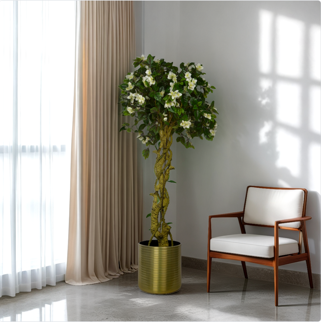 5 Ft Artificial Bougainvillea – Vibrant Green Accent – Style Your Shelf or Coffee Table Effortlessly