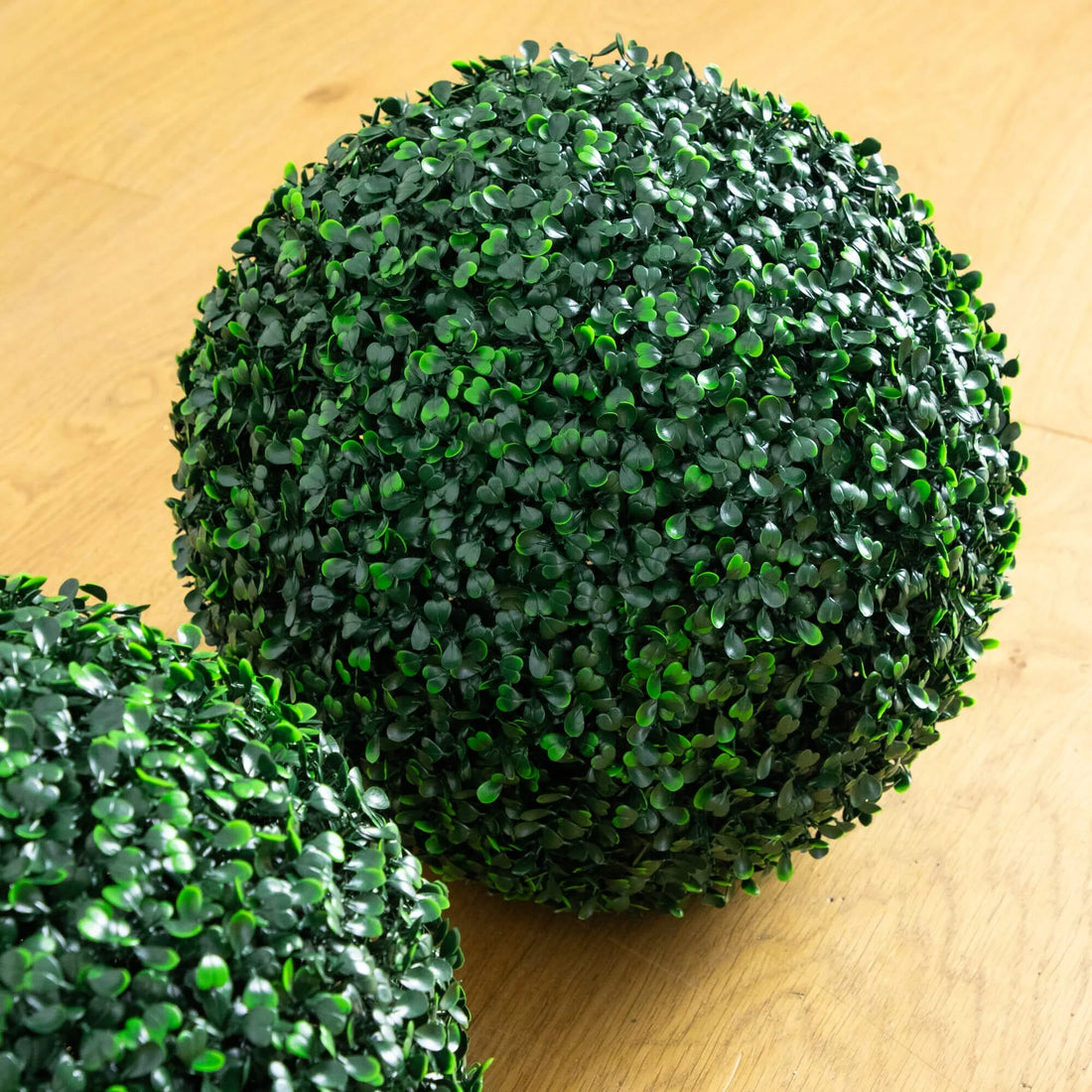 10&quot; UV Resistant Artificial Boxwood Balls (Set of 2) – Indoor/Outdoor Faux Greenery Spheres for Garden, Porch &amp; Home