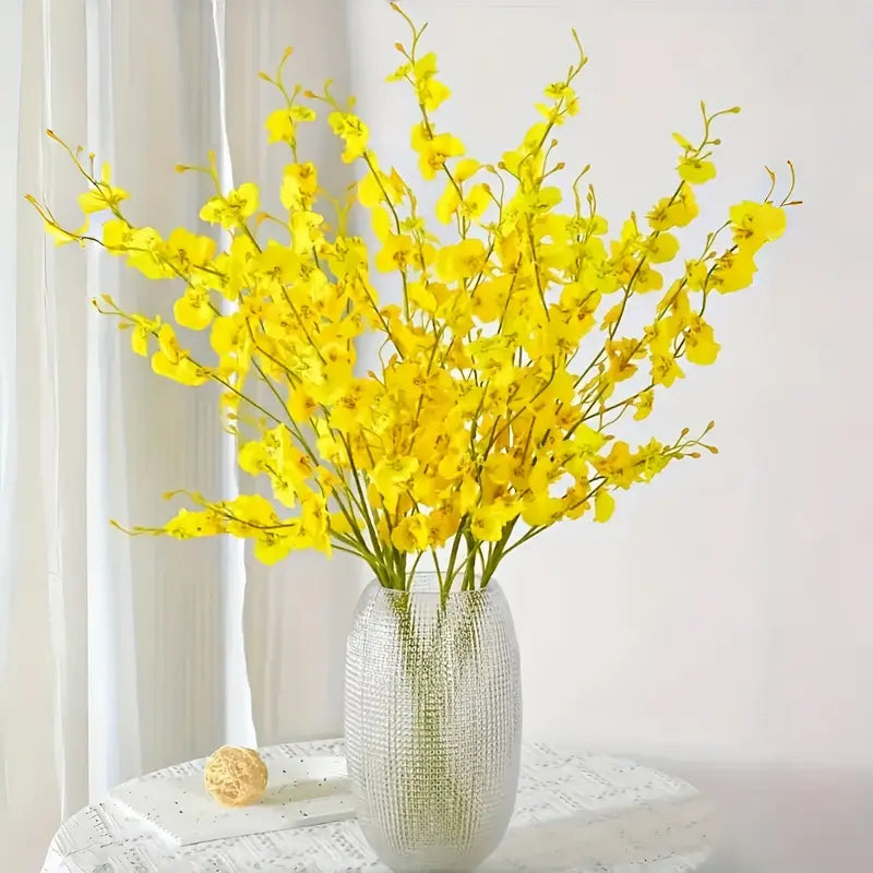 Yellow Artificial Magnolia – Single Stem Faux Flower for Home, Office &amp; Event Decor