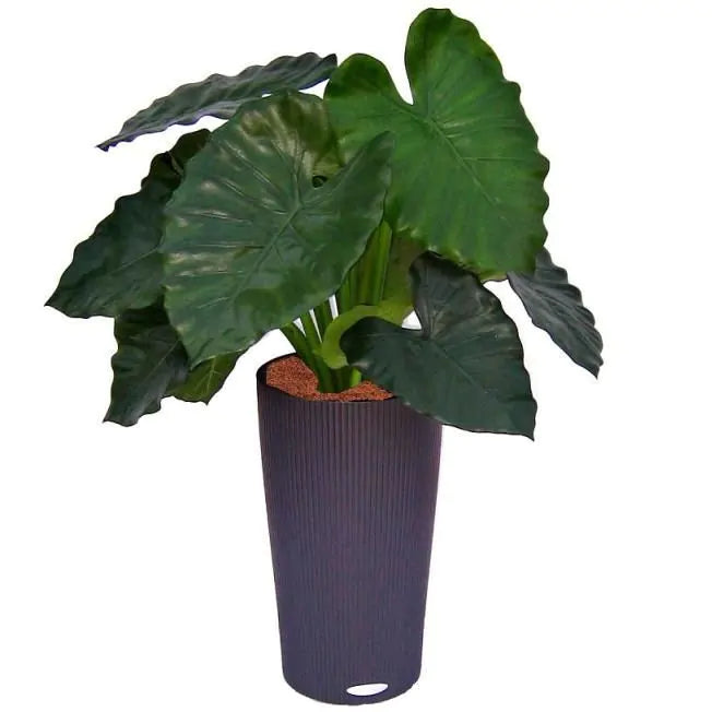 Compact 2 Ft artificial Elephant Ear plant – perfect for tabletops or corners
