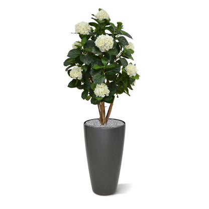 Realistic 3 Ft faux Hydrangea tree – perfect for indoor and outdoor decor

