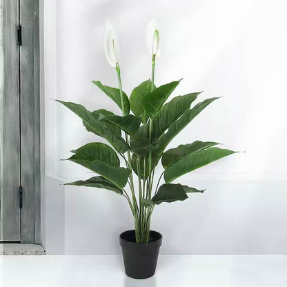 peace lily artificial 1.5 Ft Real Touch White Artificial Peace Lily Plant (Spathiphyllum) – Luxiplant