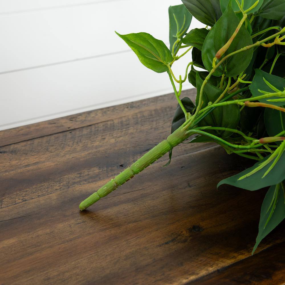 2.5 Ft UV Resistant Artificial Philodendron Vine (Set of 2) – Lush Hanging Faux Plants for Indoor &amp; Outdoor